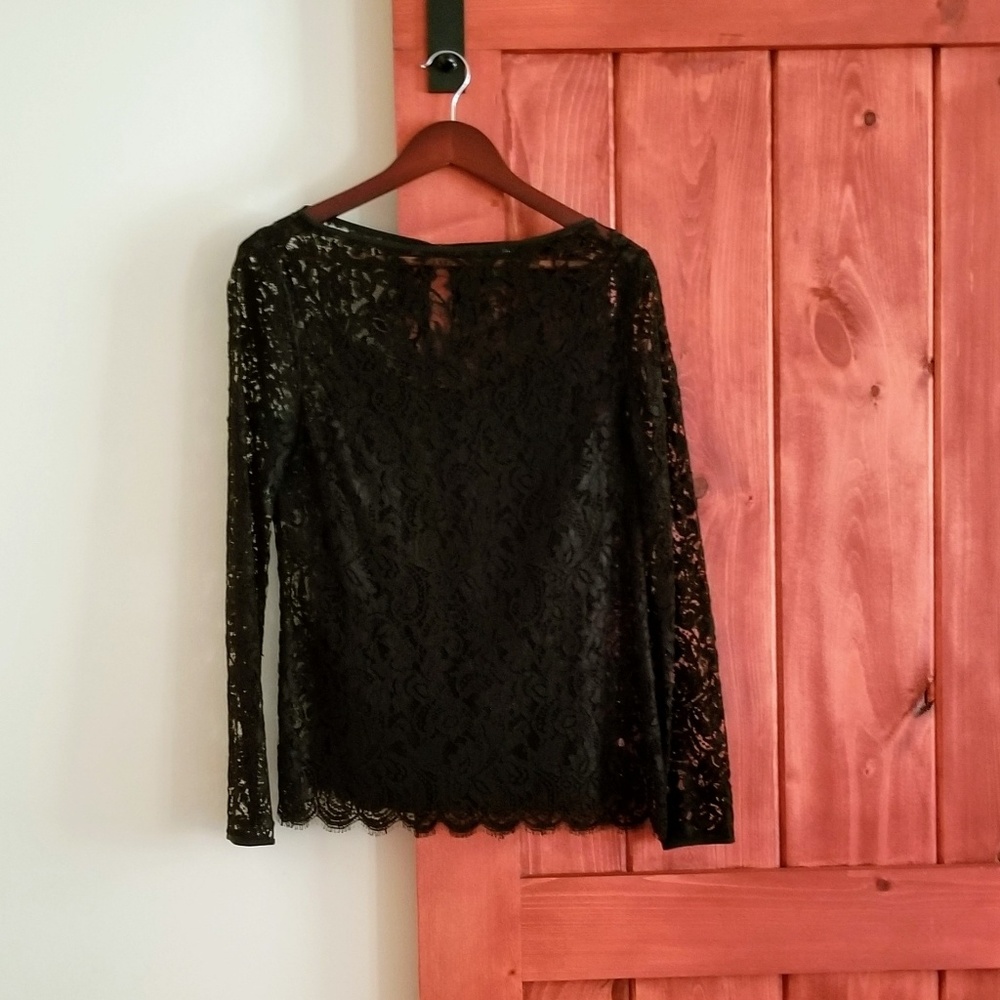 Ralph Lauren Black Label Black Lace blouse w/ cami